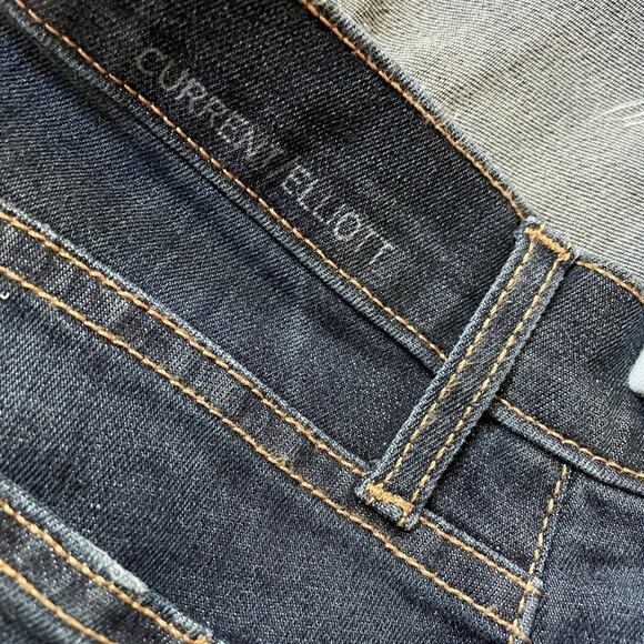 Current/Elliott Stiletto Distressed Blue Jeans 24 - Picture 6 of 9